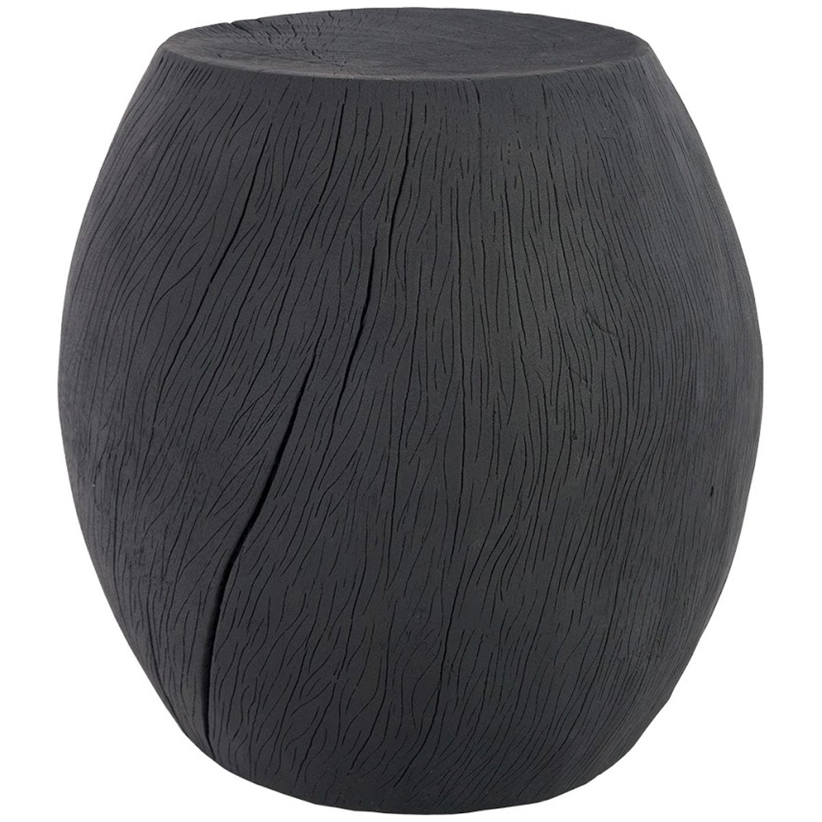  Phillips Collection Drum Stool, Charred 