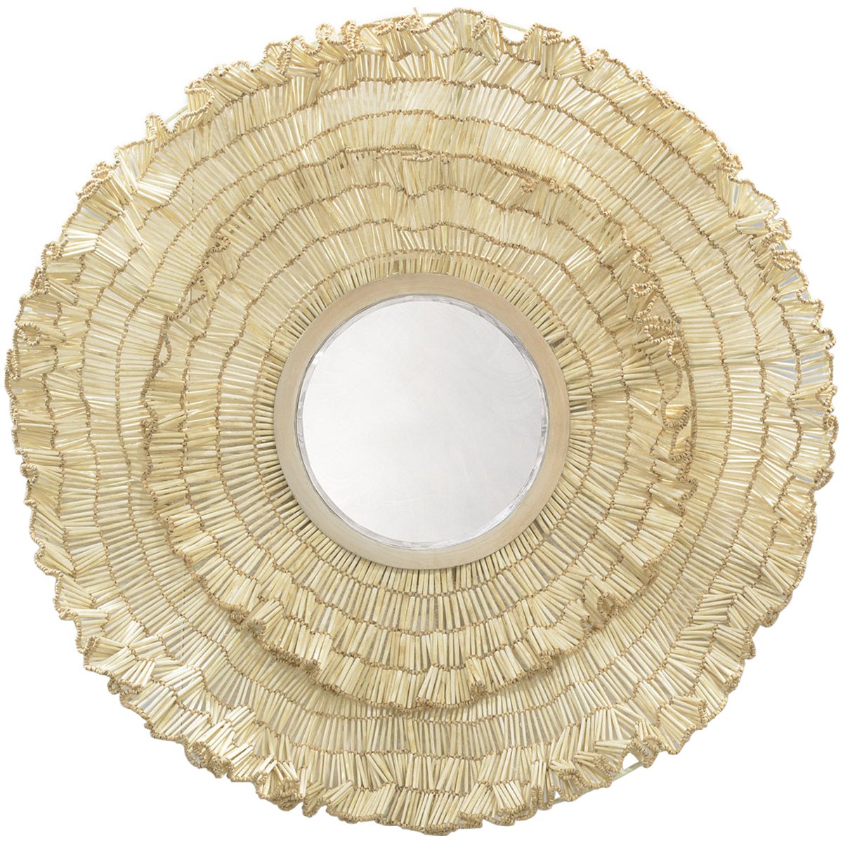  Palecek Coco Ruffle Mirror 