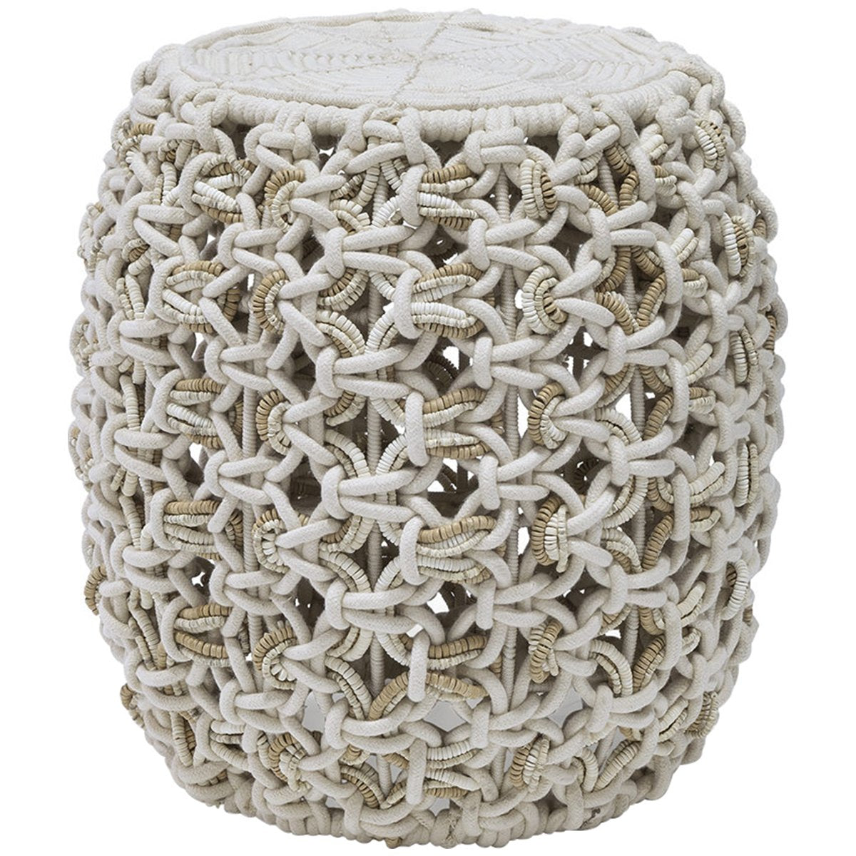  Palecek Willa White Hassock 