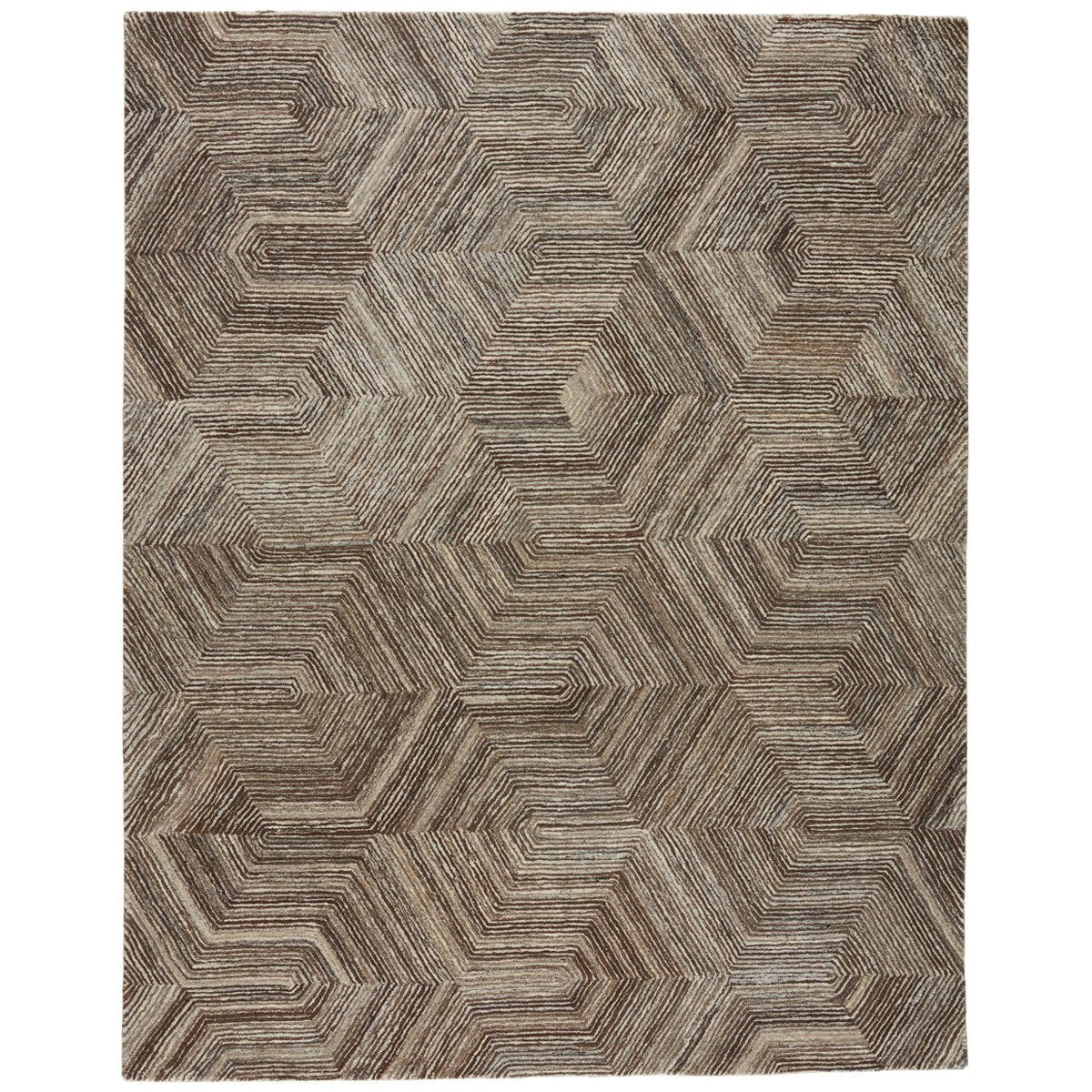  Jaipur Pathways by Verde Home Rome Geometric Brown PVH05 Rug 