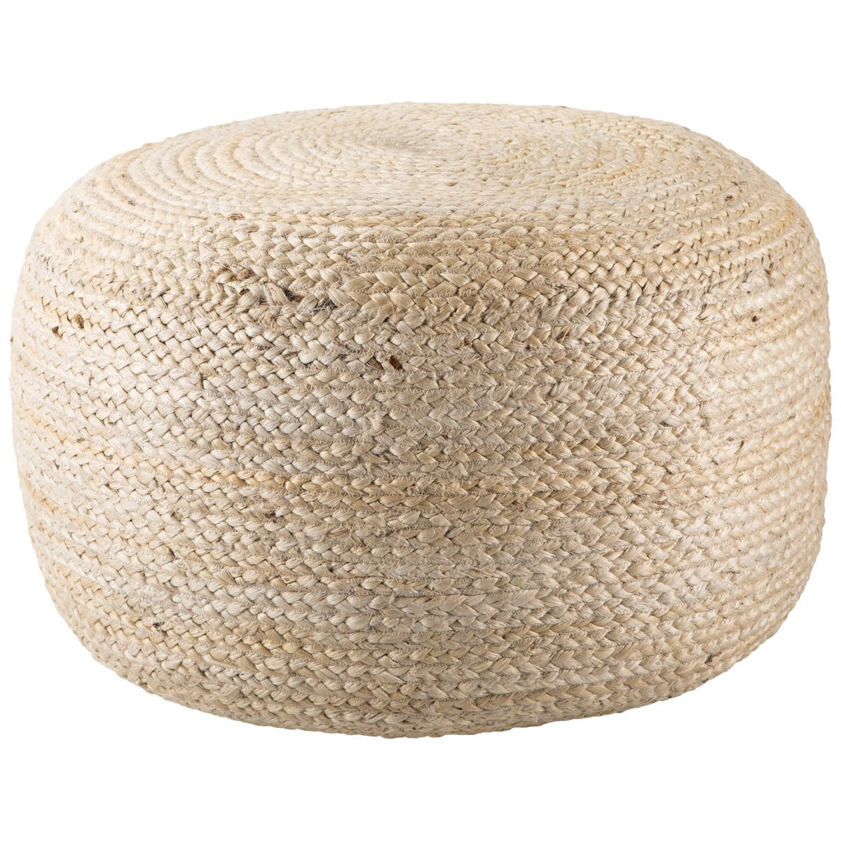  Jaipur Saba Mesa Solid White SAA15 Cylinder Pouf 