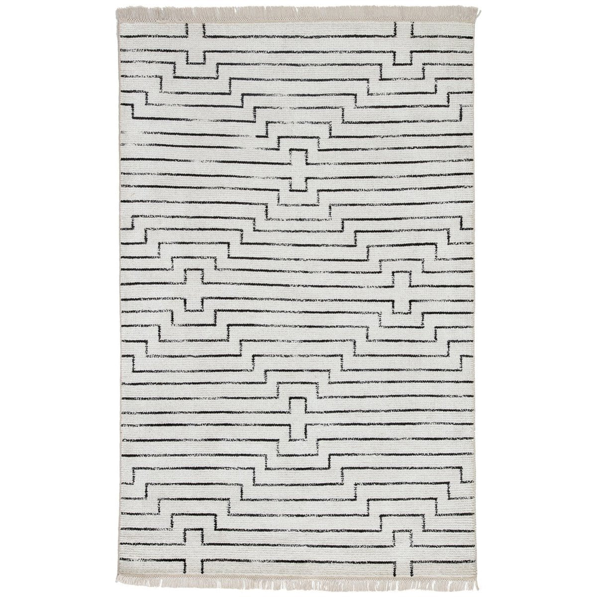  Jaipur Satellite Alloy Geometric Pattern SAT02 Rug 