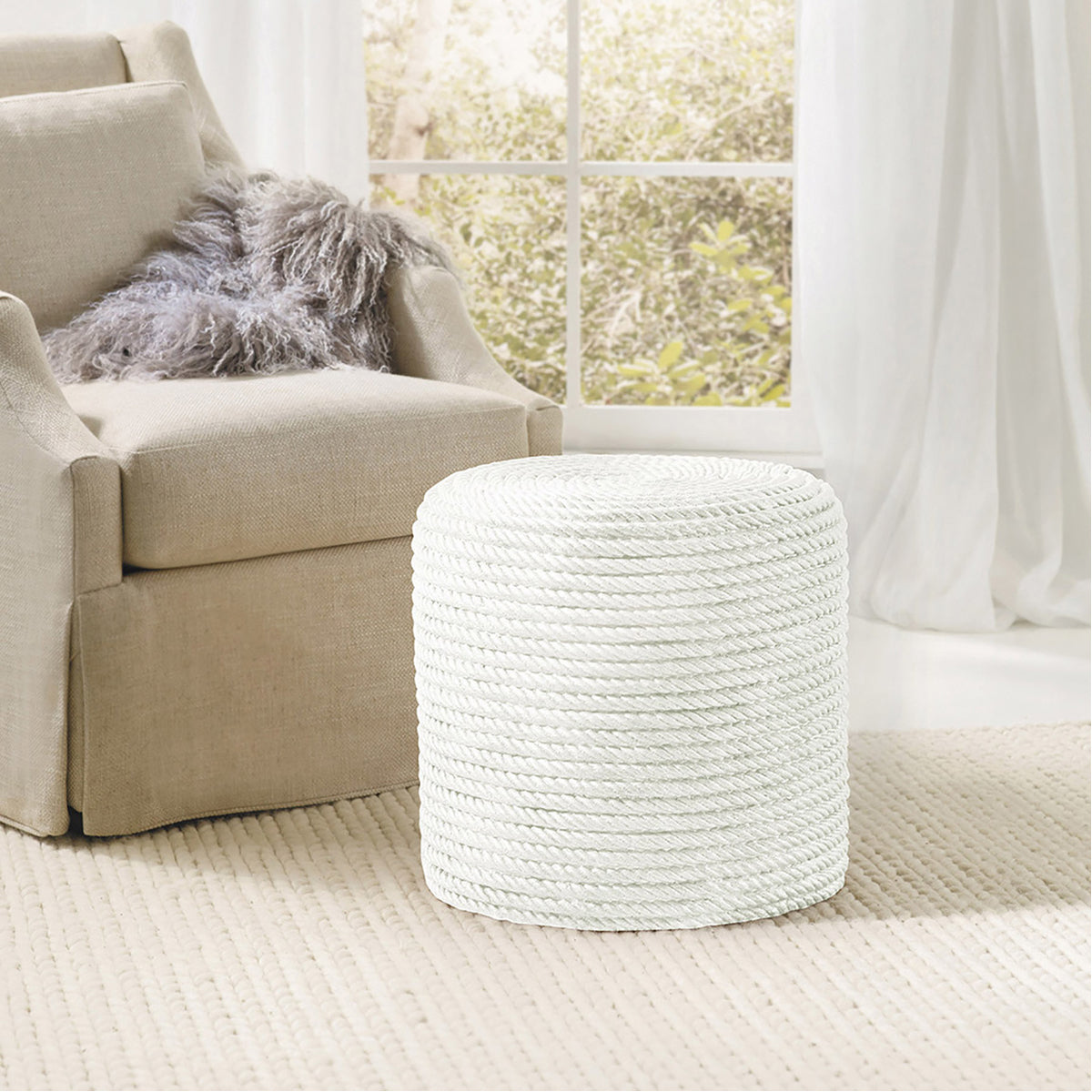  Somerset Bay Home Rope Stool 