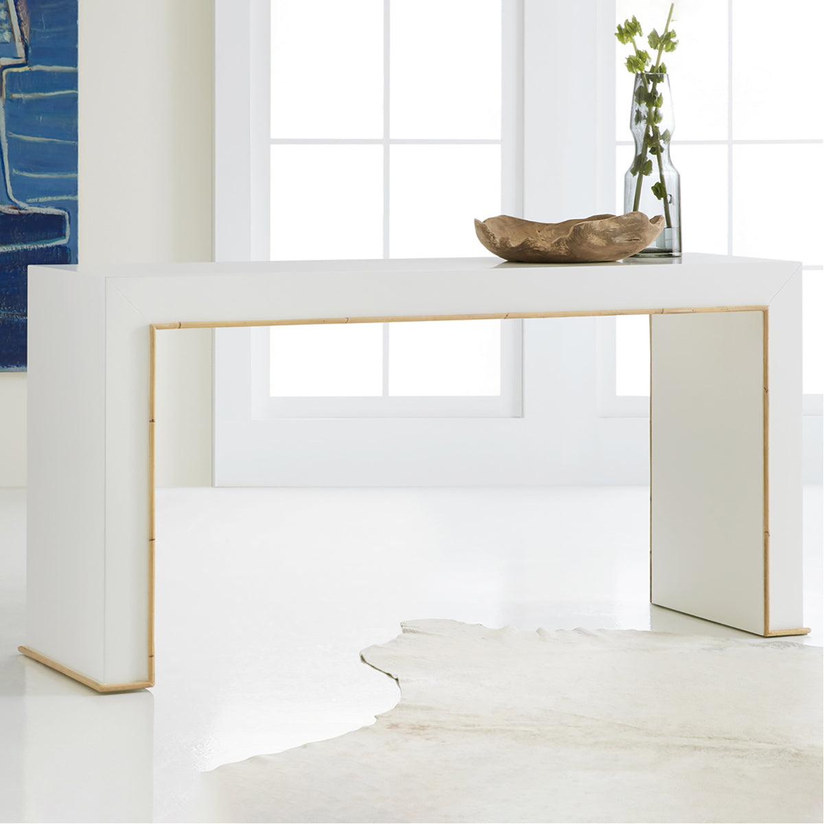  Somerset Bay Home Bamboo Minimal Console Table 