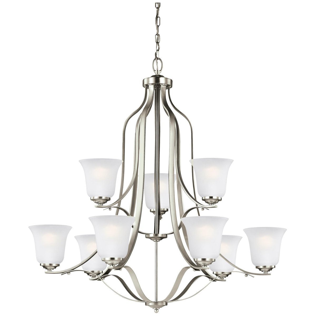  Sea Gull Lighting Emmons Nine Light Chandelier 