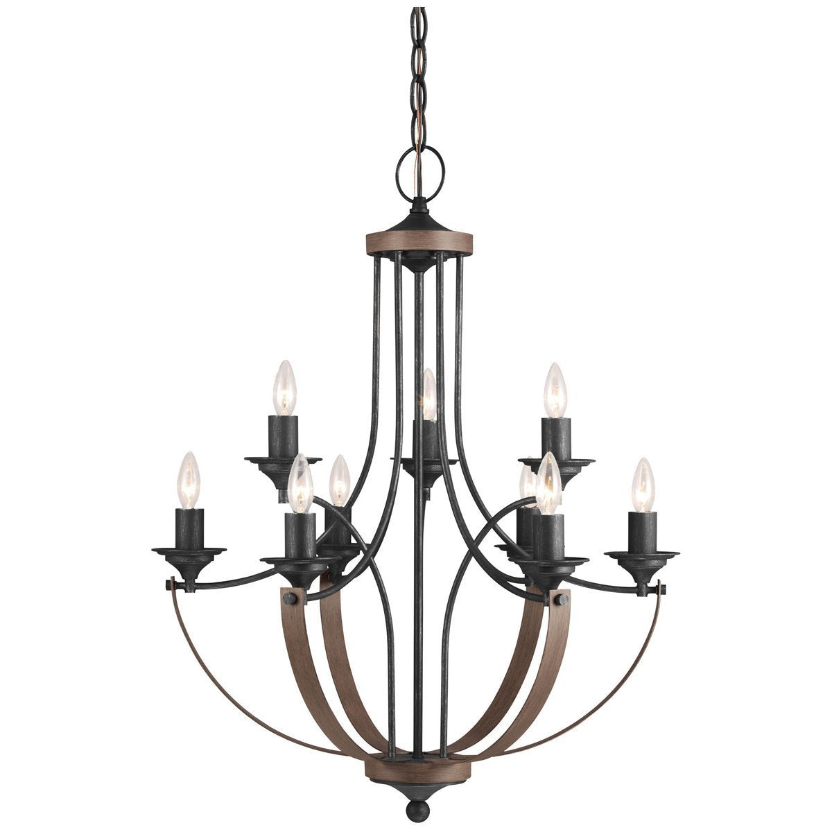  Sea Gull Lighting Corbeille Nine Light Chandelier 