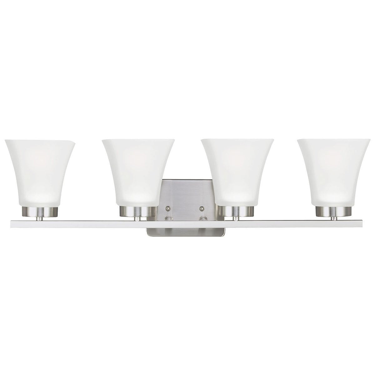  Sea Gull Lighting Bayfield Contemporary Four Light Wall Bath Sconce 