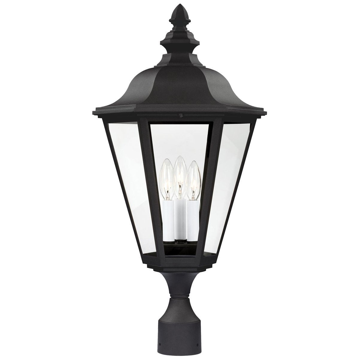  Sea Gull Lighting Brentwood Three Light Outdoor Post Lantern 