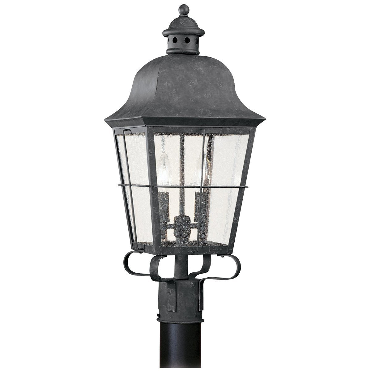  Sea Gull Lighting Chatham Traditional Two Light Outdoor Post Lantern 