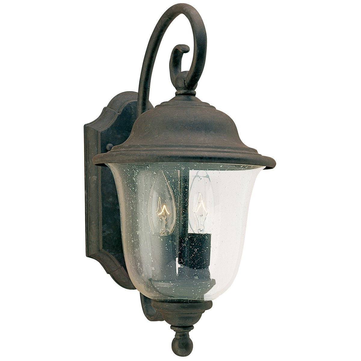  Sea Gull Lighting Oxidized Bronze Two Light Outdoor Wall Lantern 