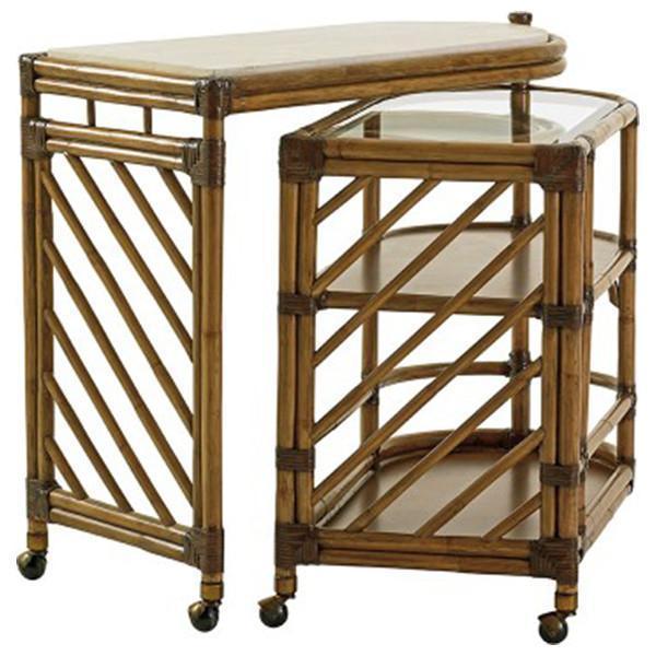  Tommy Bahama Twin Palms Cable Beach Bar Cart 