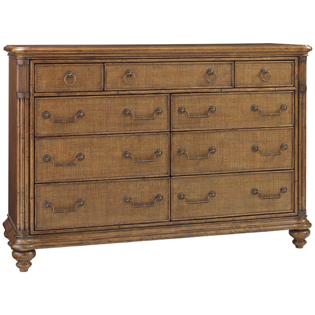  Tommy Bahama Bali Hai Medium Brown Breakers Double Dresser 