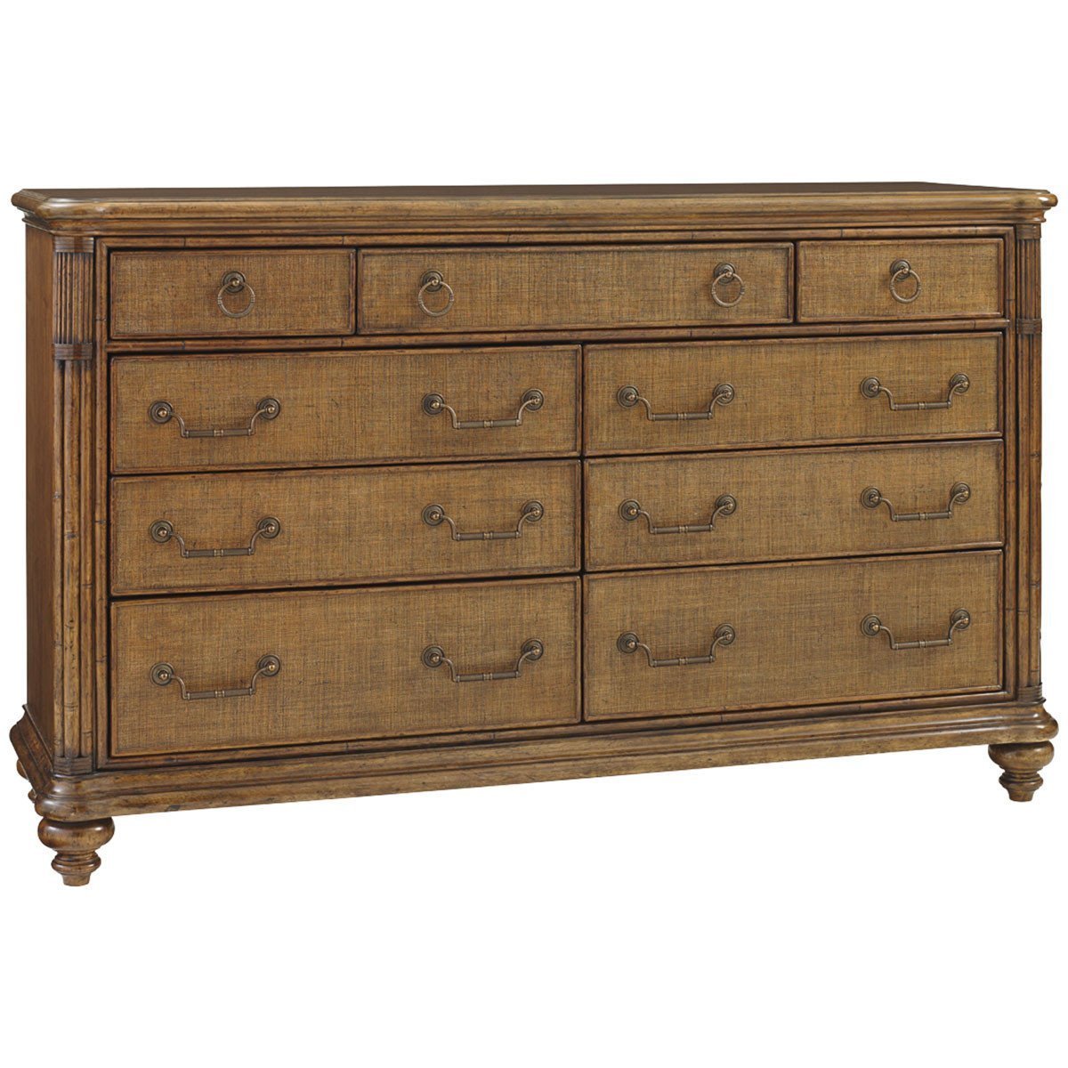  Tommy Bahama Bali Hai Medium Brown Costa Sera Triple Dresser 