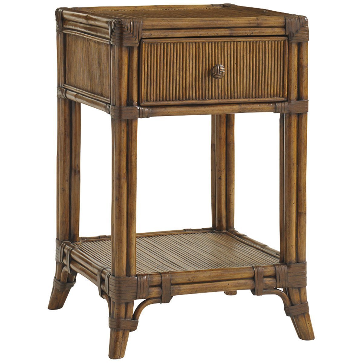  Tommy Bahama Bali Hai Medium Brown Del Sol Bedside Table 