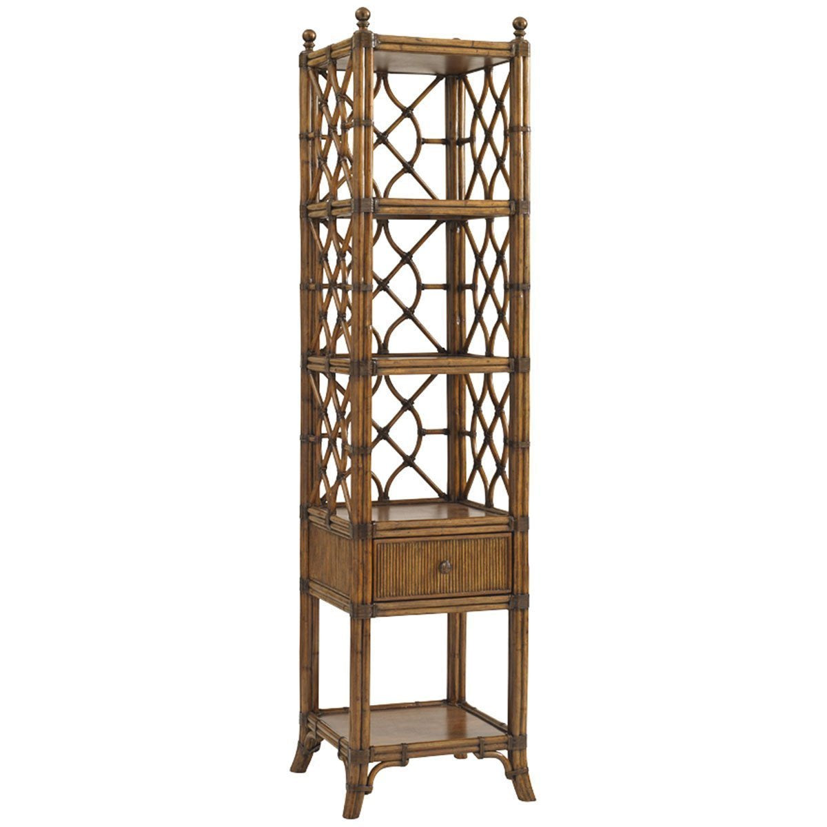  Tommy Bahama Bali Hai Medium Brown Atlantis Etagere 