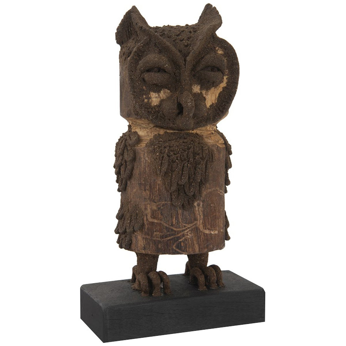  Phillips Collection Boy Owl Carved Animal Sculpture 