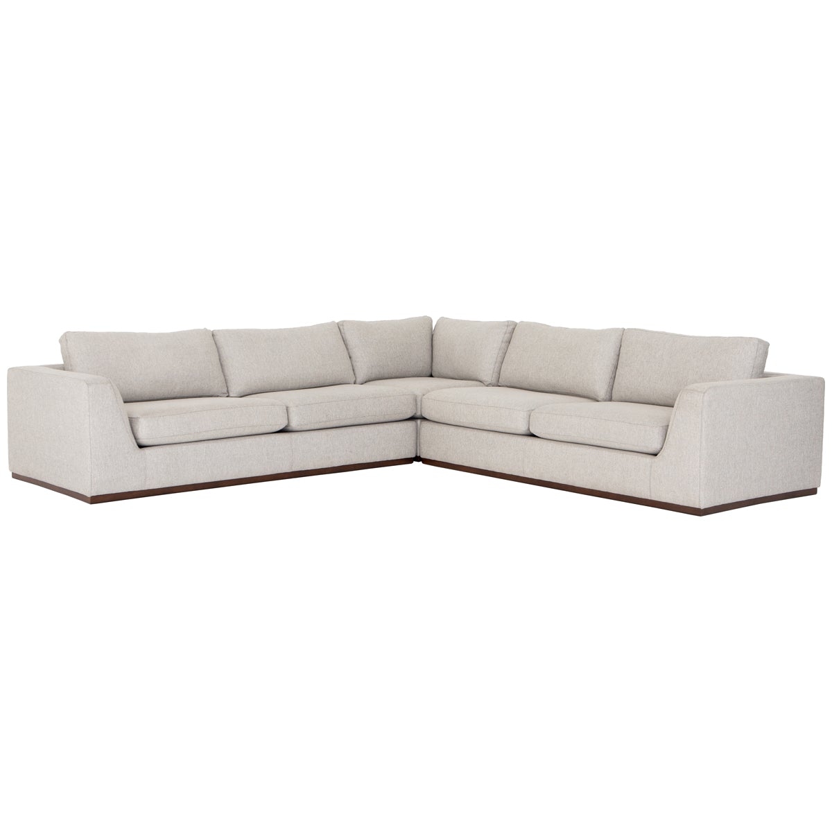  Four Hands Centrale Colt 3-Piece Aldred Silver Sectional 