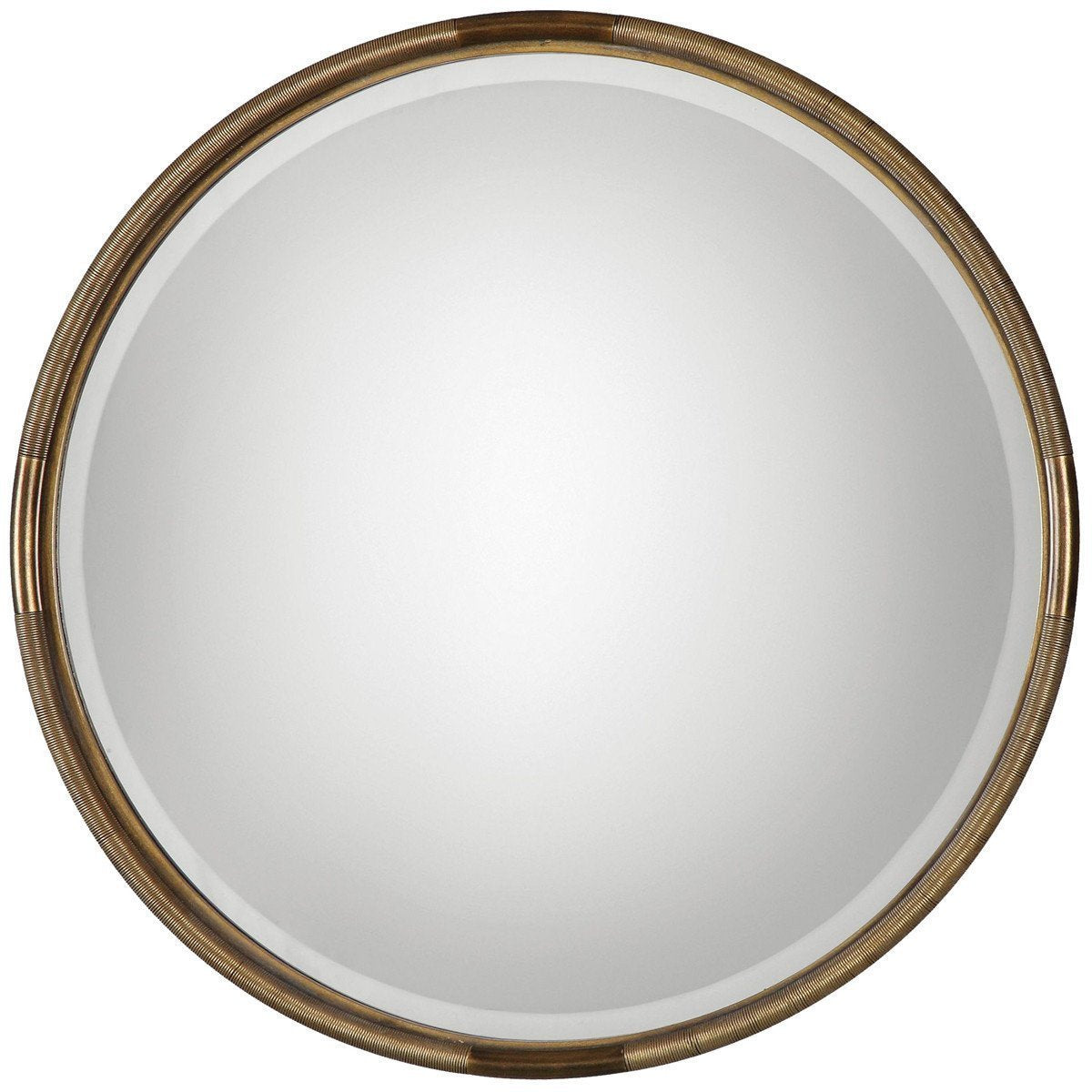  Uttermost Finnick Iron Coil Round Mirror 