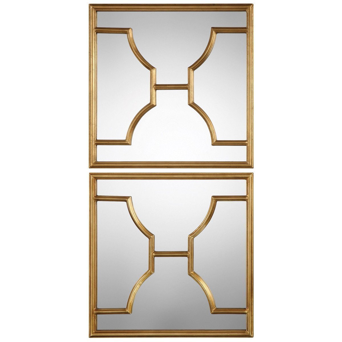  Uttermost Misa Gold Square Mirrors, Set of 2 