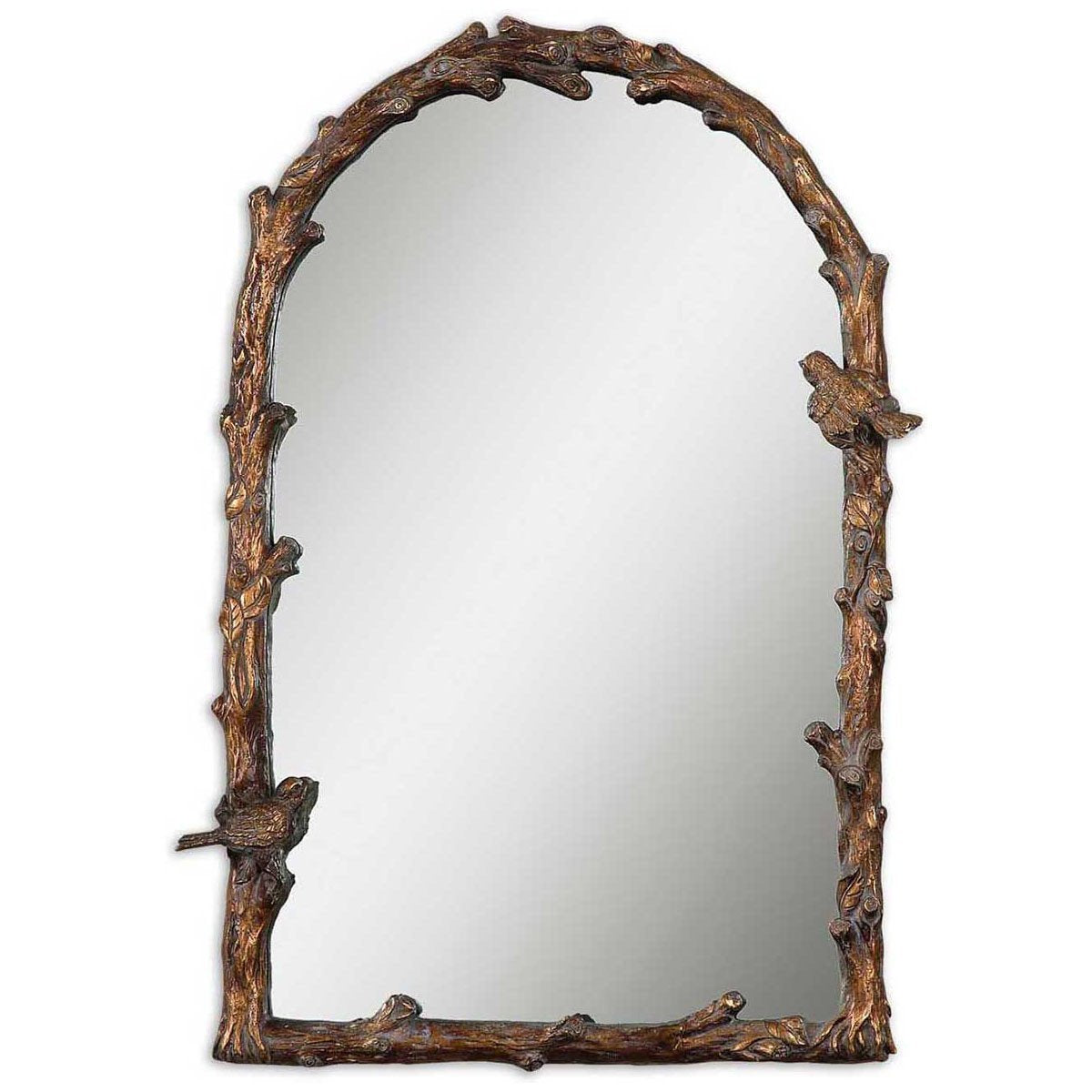  Uttermost Paza Antique Gold Arch Mirror 