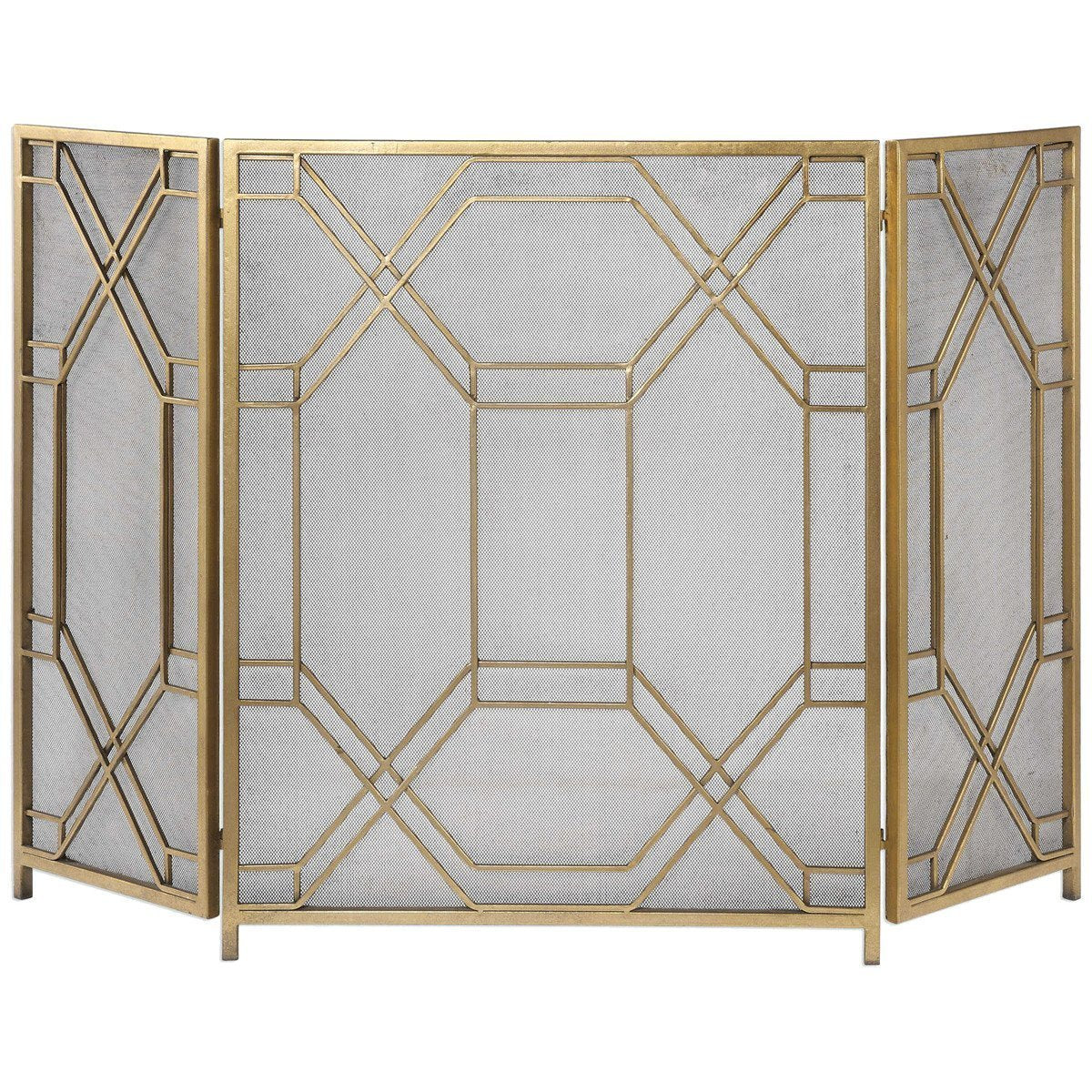  Uttermost Rosen Gold Fireplace Screen 