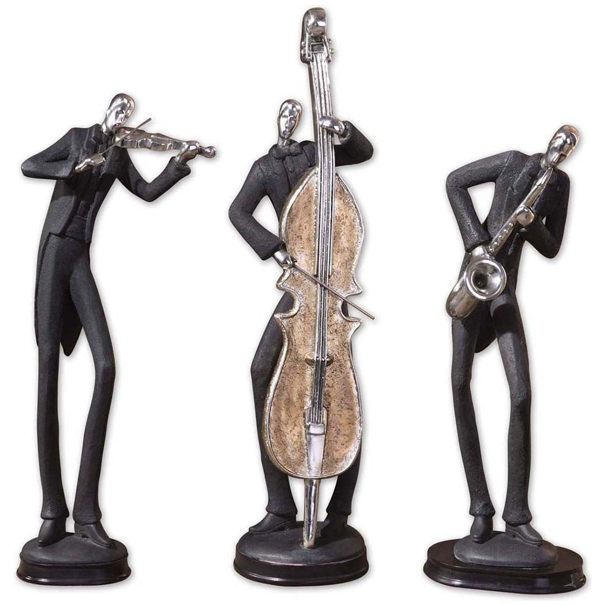  Uttermost Musicians Decorative Figurines, 3-Piece Set 