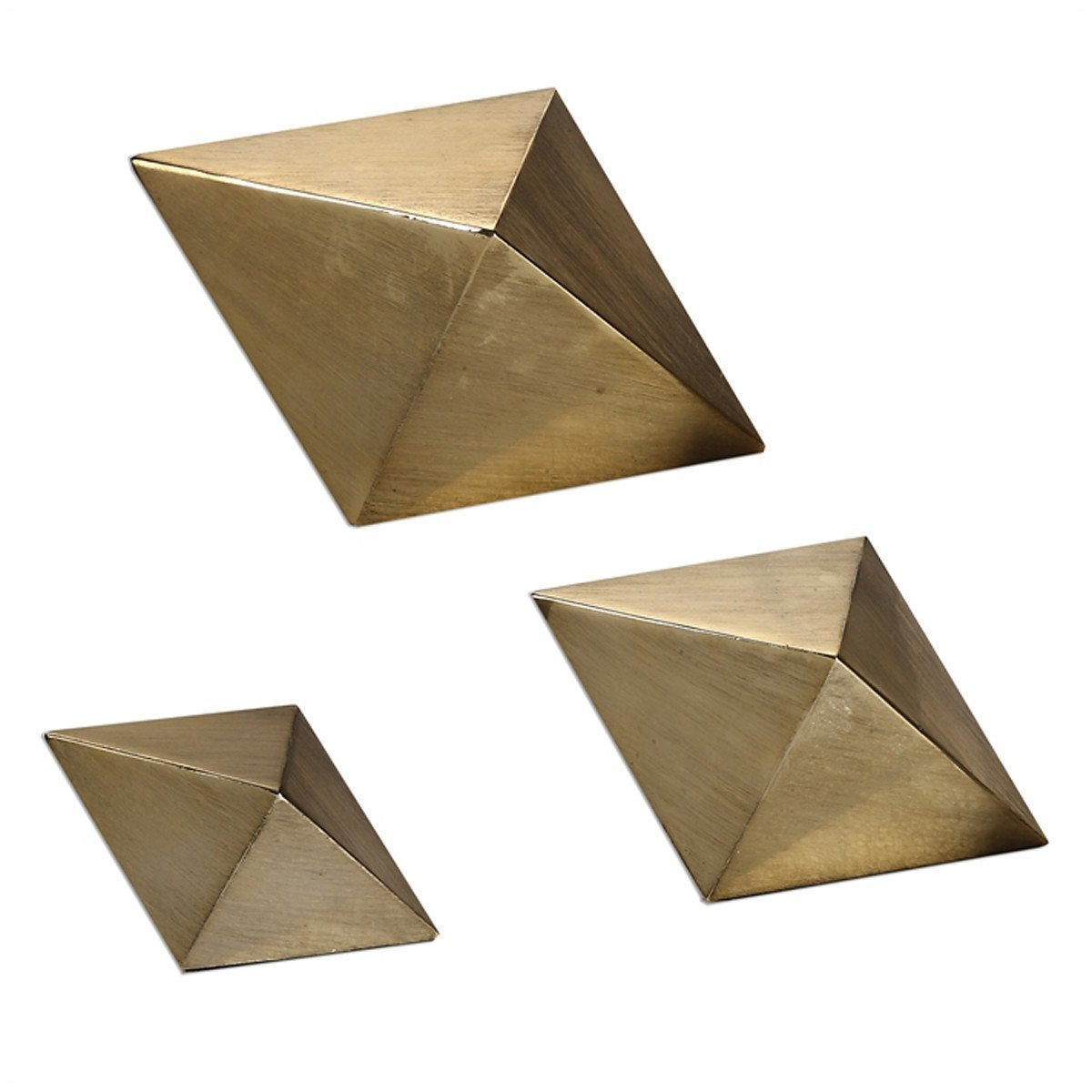  Uttermost Rhombus Champagne Accents, 3-Piece Set 