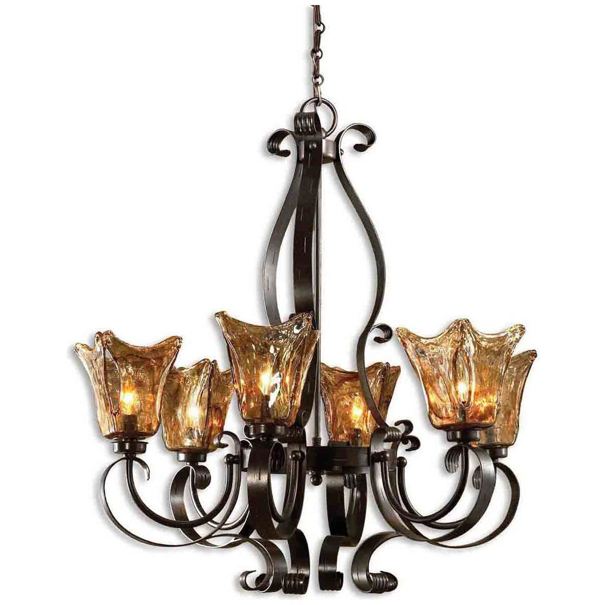  Uttermost Vetraio 6-Light Oil Rubbed Bronze Chandelier 