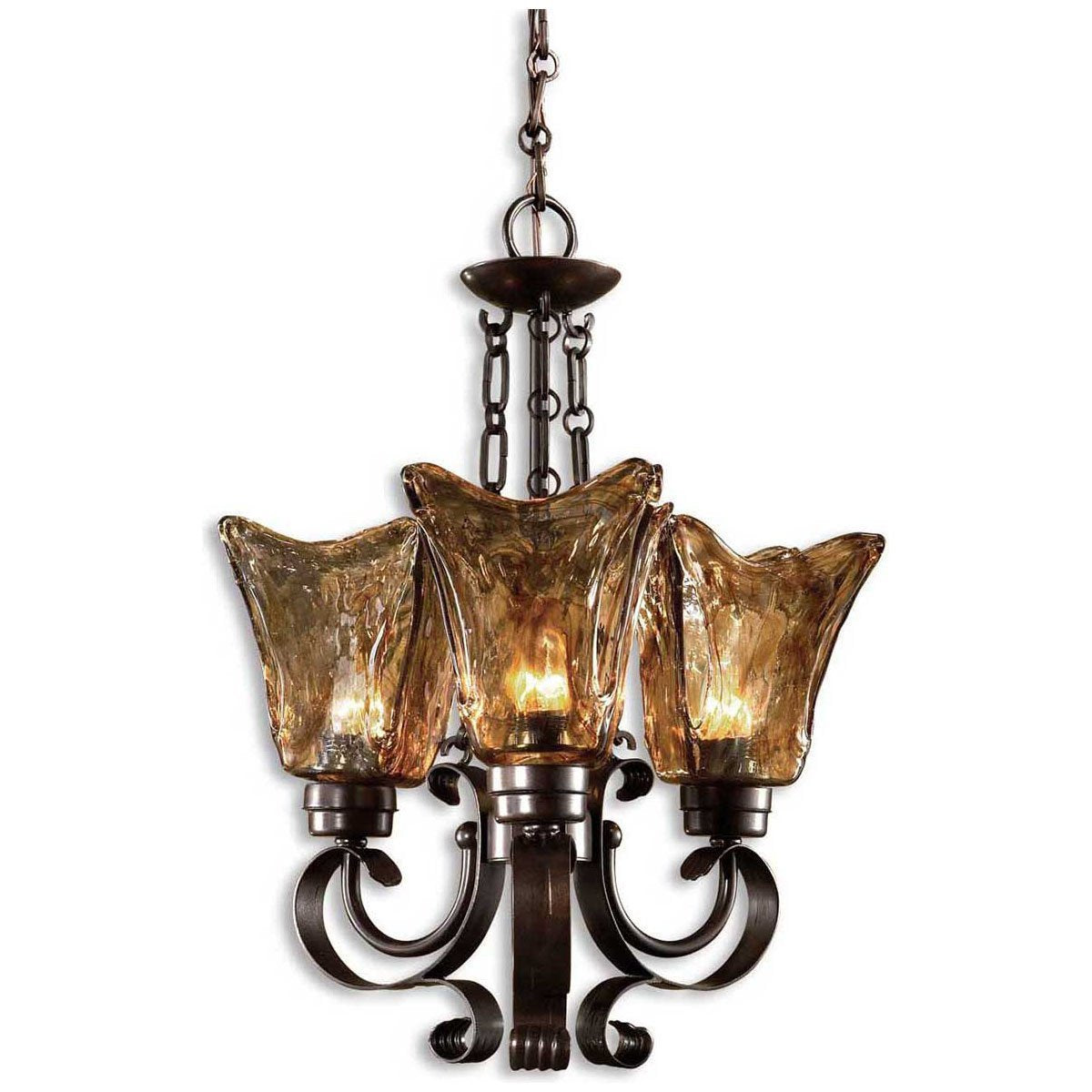  Uttermost Vetraio 3-Light Oil Rubbed Bronze Chandelier 