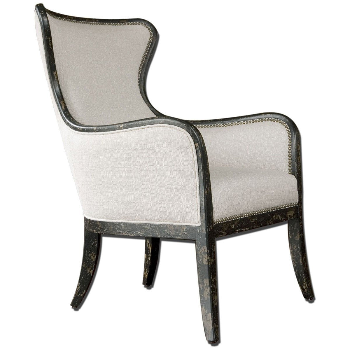  Uttermost Sandy Wing Back Armchair 