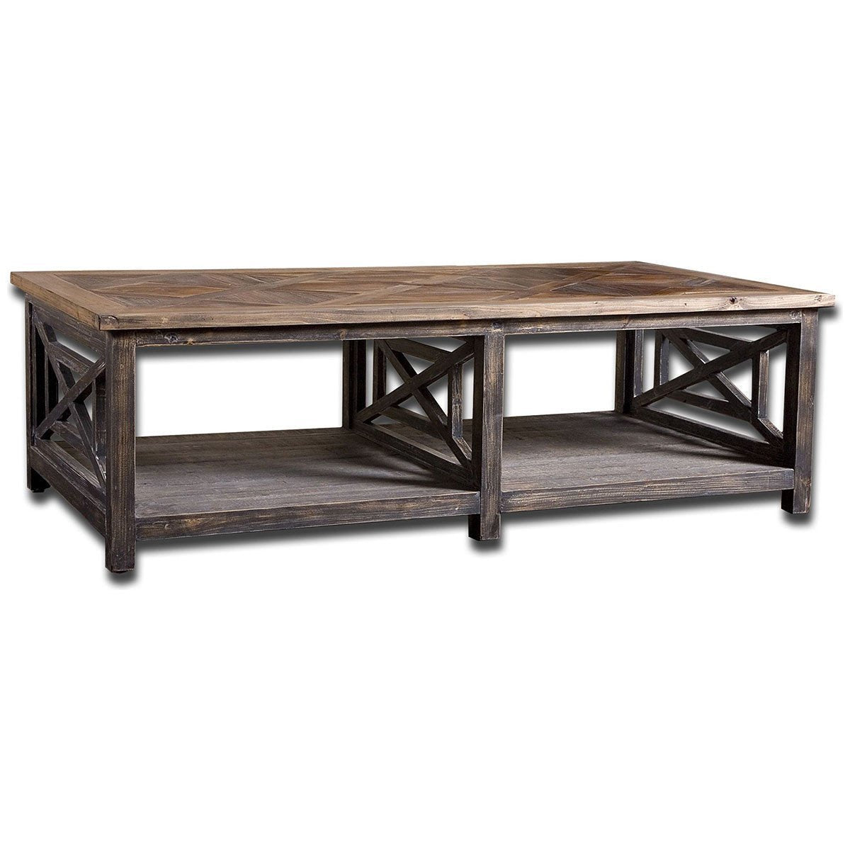  Uttermost Spiro Reclaimed Wood Cocktail Table 