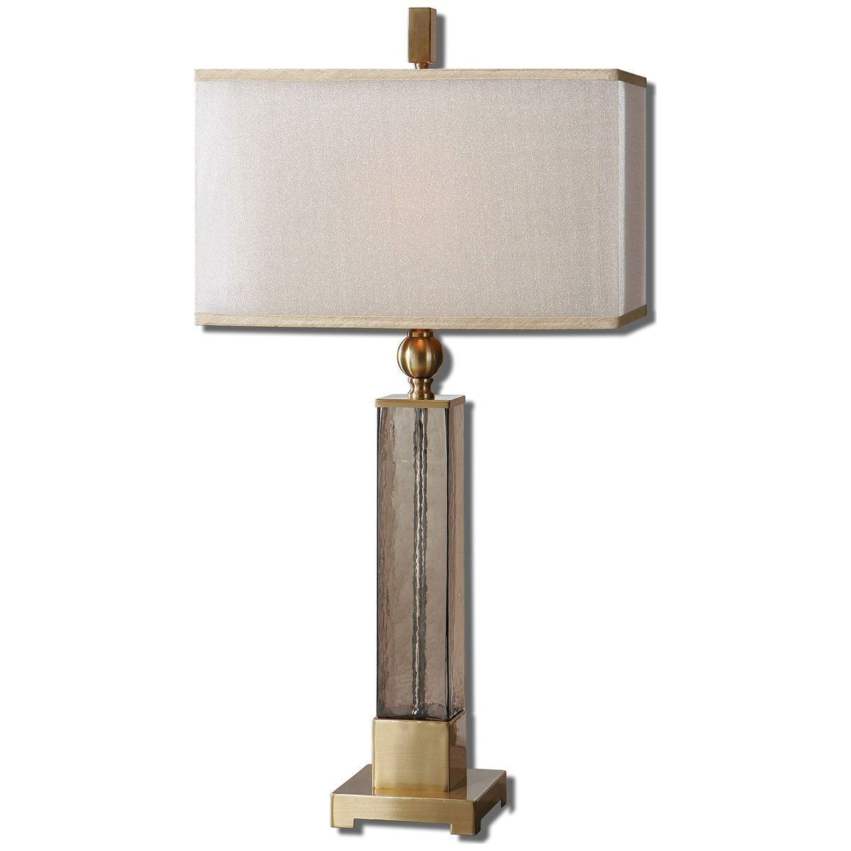  Uttermost Caecilia Amber Glass Table Lamp 