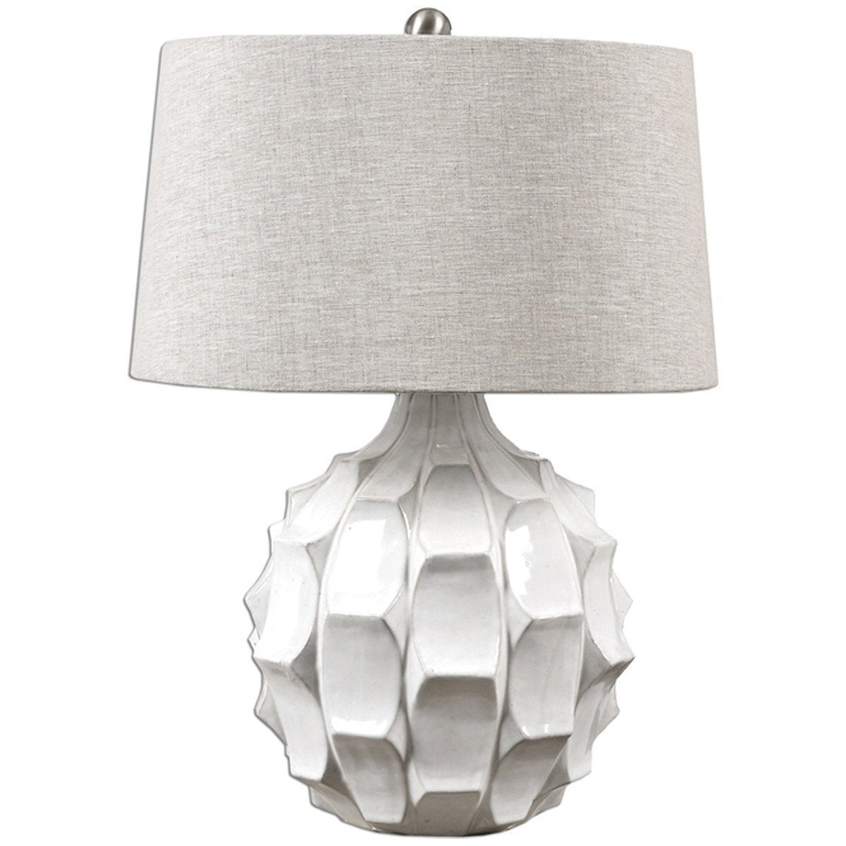  Uttermost Guerina Scalloped White Lamp 