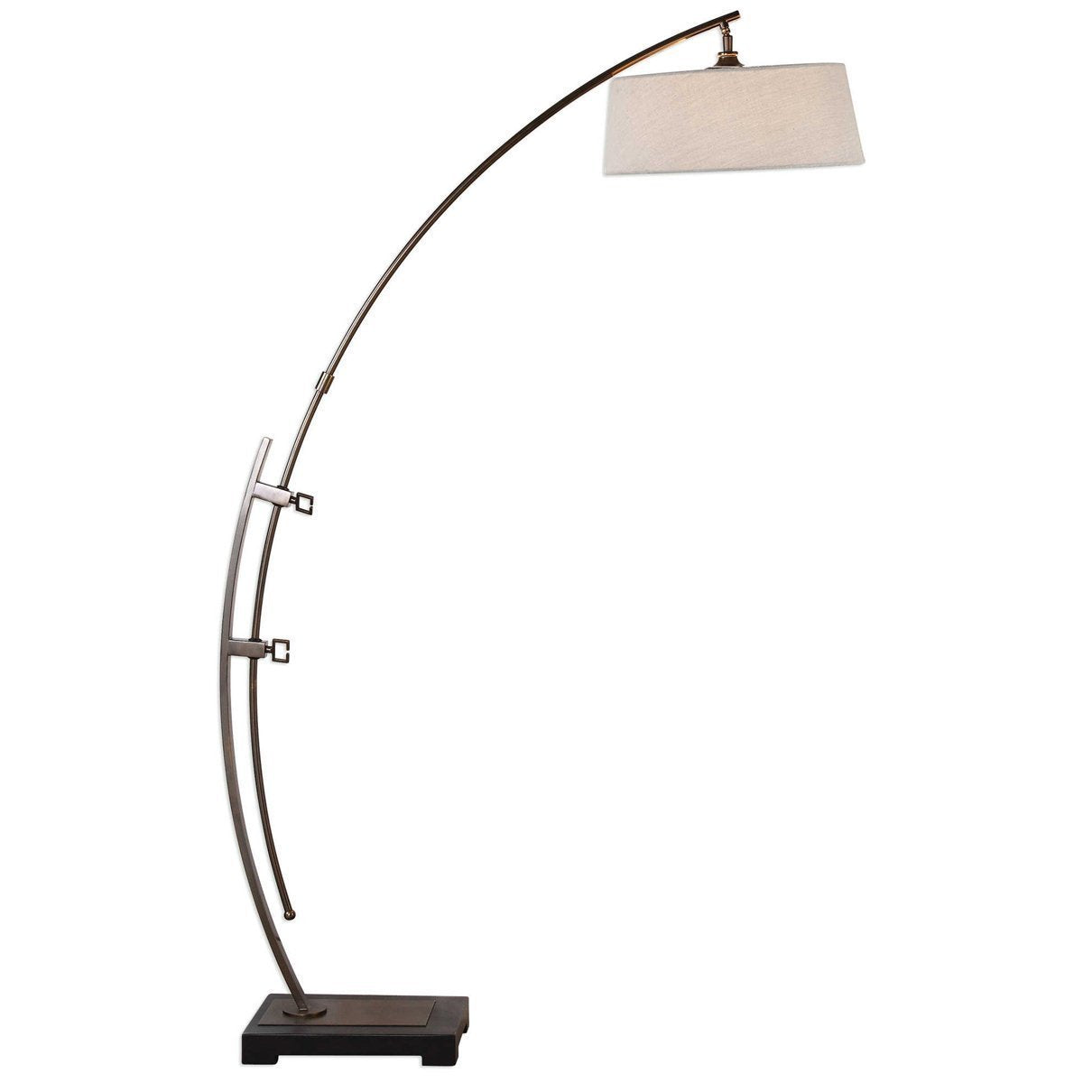  Uttermost Calogero Bronze Arc Floor Lamp 