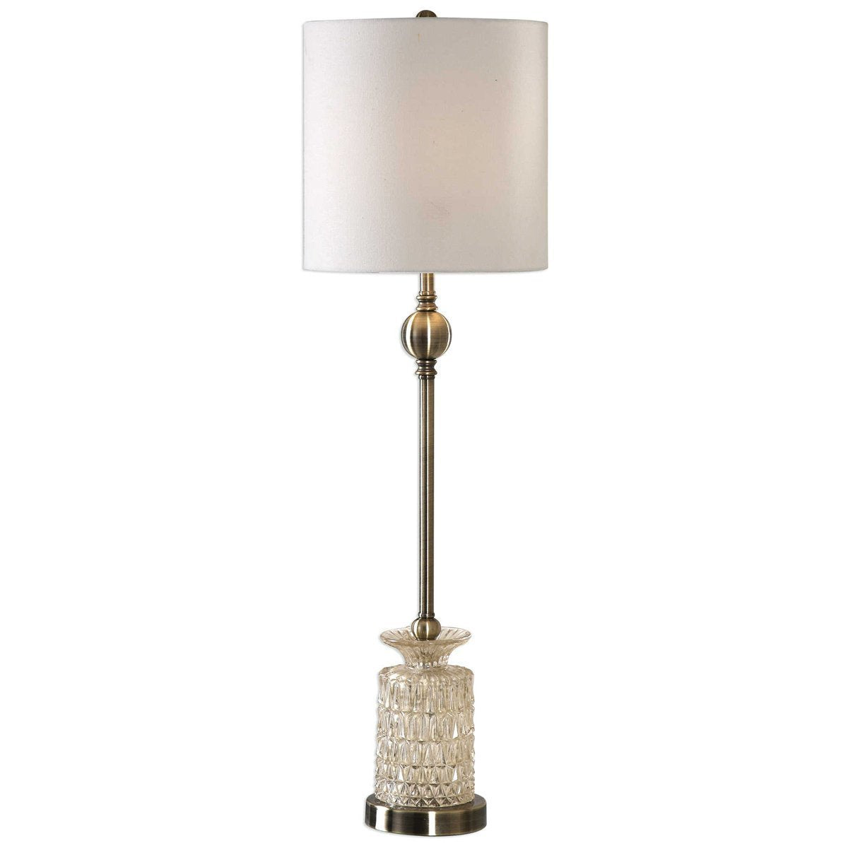  Uttermost Flaviana Antique Brass Buffet Lamp 