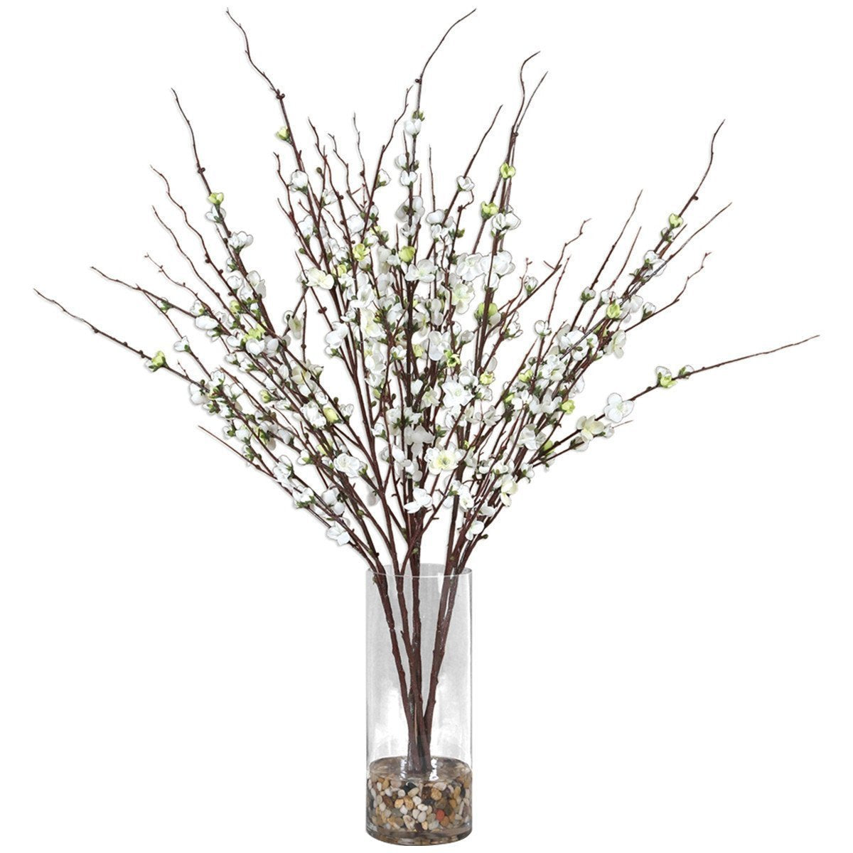  Uttermost Quince Blossoms Silk Centerpiece 