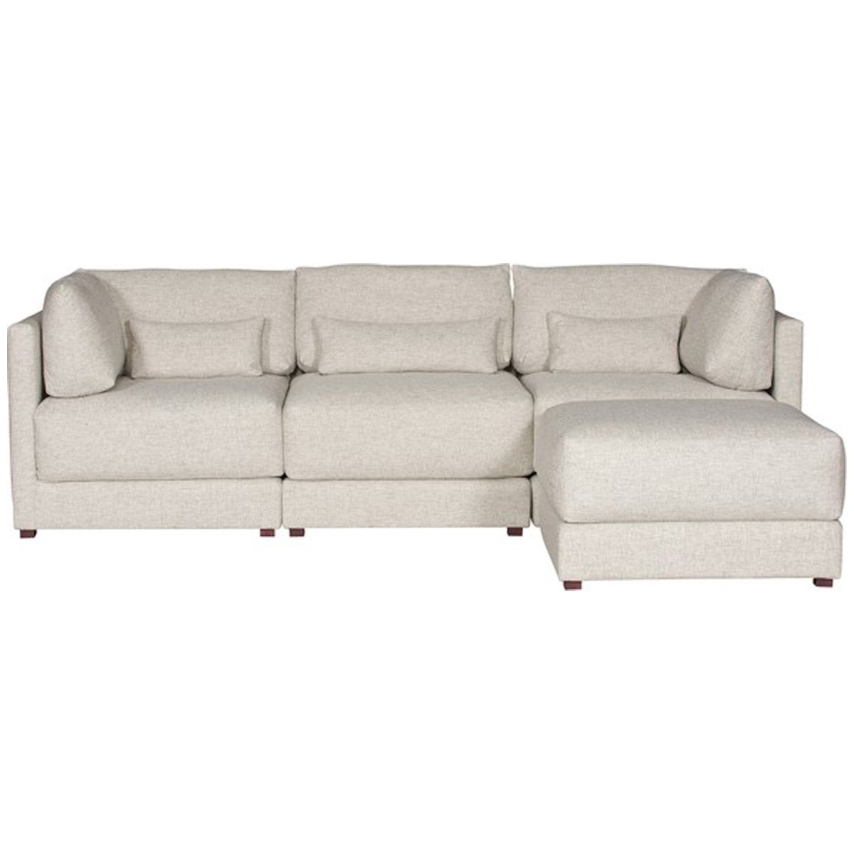  Vanguard Furniture Dove Modular Sectional in Jack Linen 