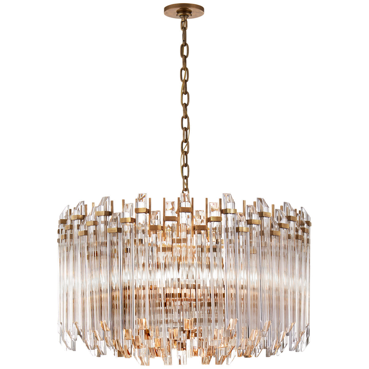  Visual Comfort Adele Large Wide Drum Chandelier 