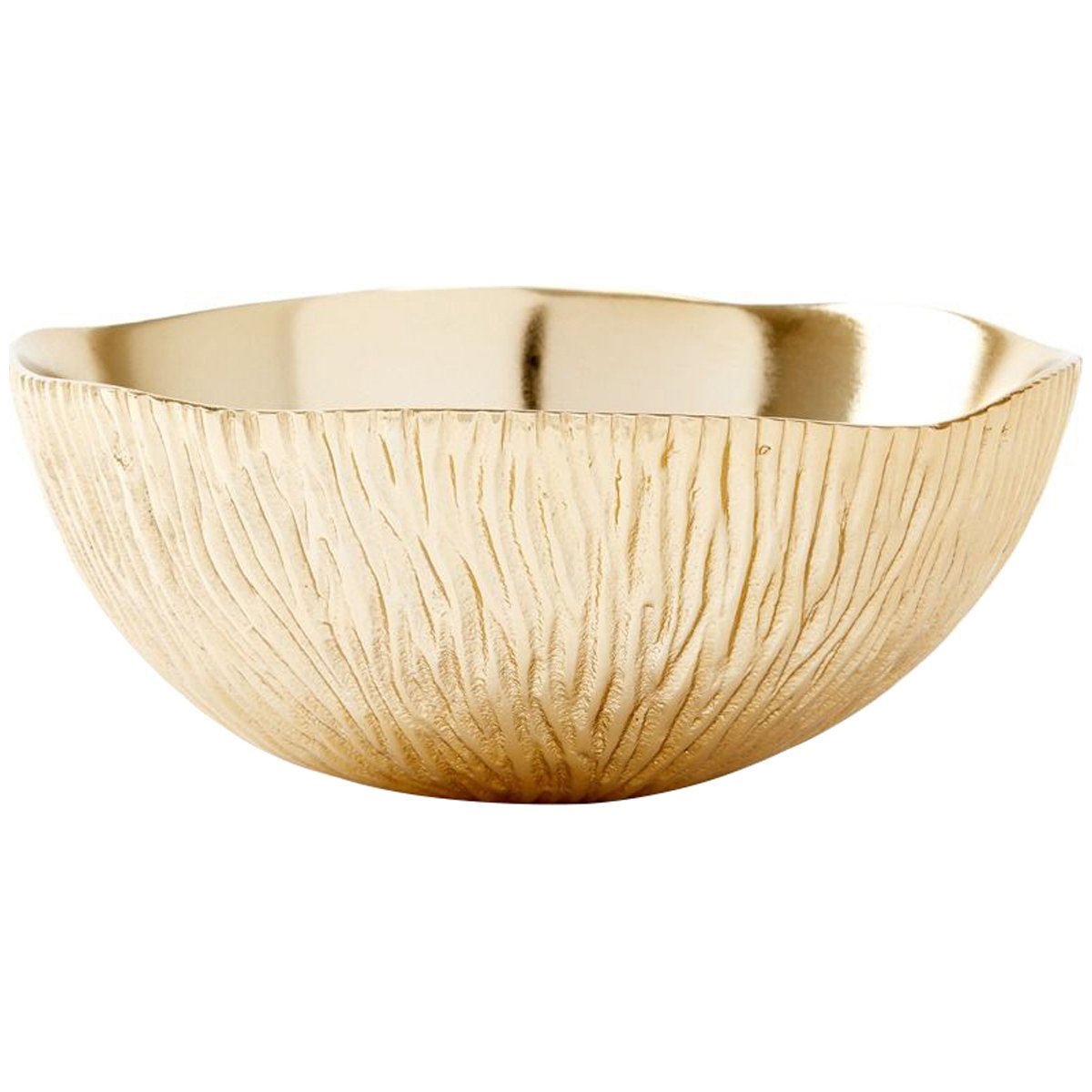  Villa & House Coral Medium Bowl - Brass Finish 