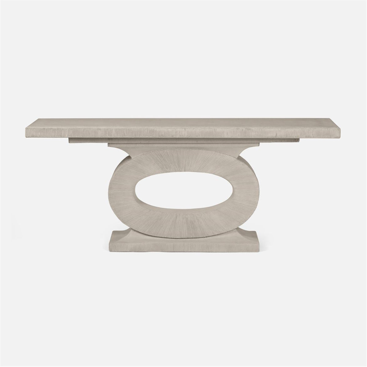  Made Goods Grier Keyhole Base Concrete Outdoor Console Table 