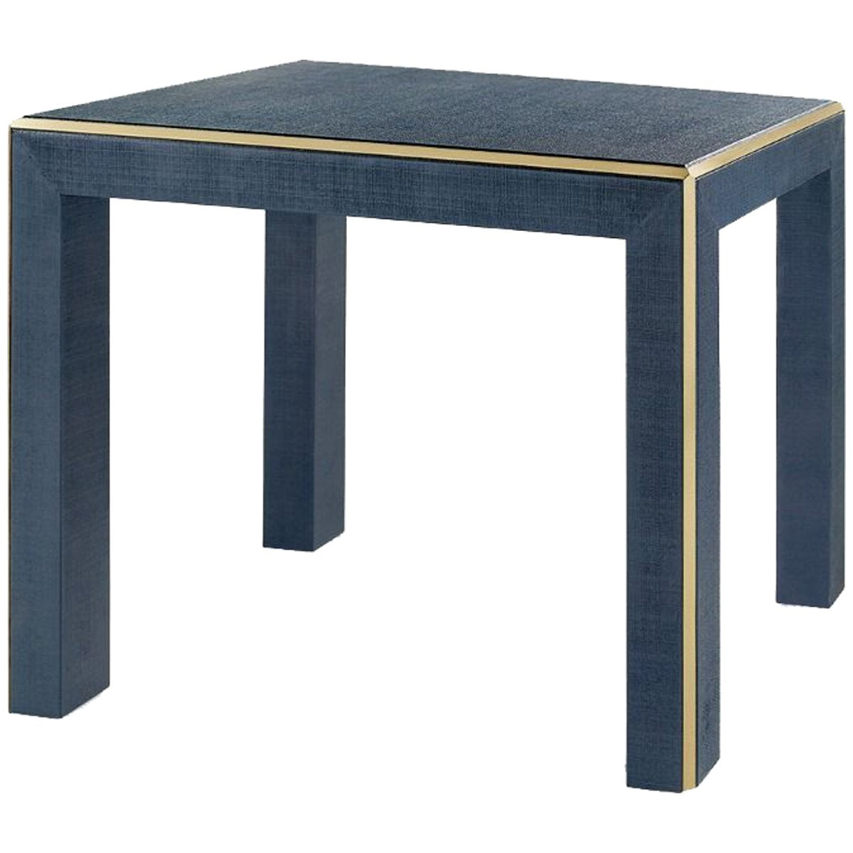  Villa & House Lauren Side Table - Brass Accents 