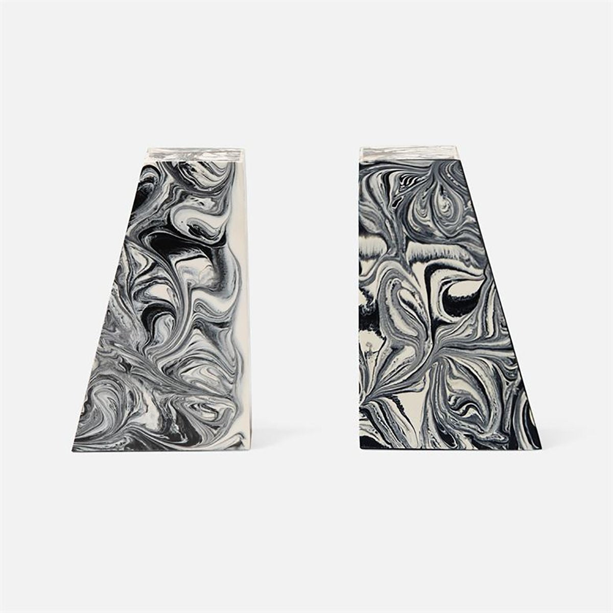  Made Goods Agnus Swirled Resin Bookends 