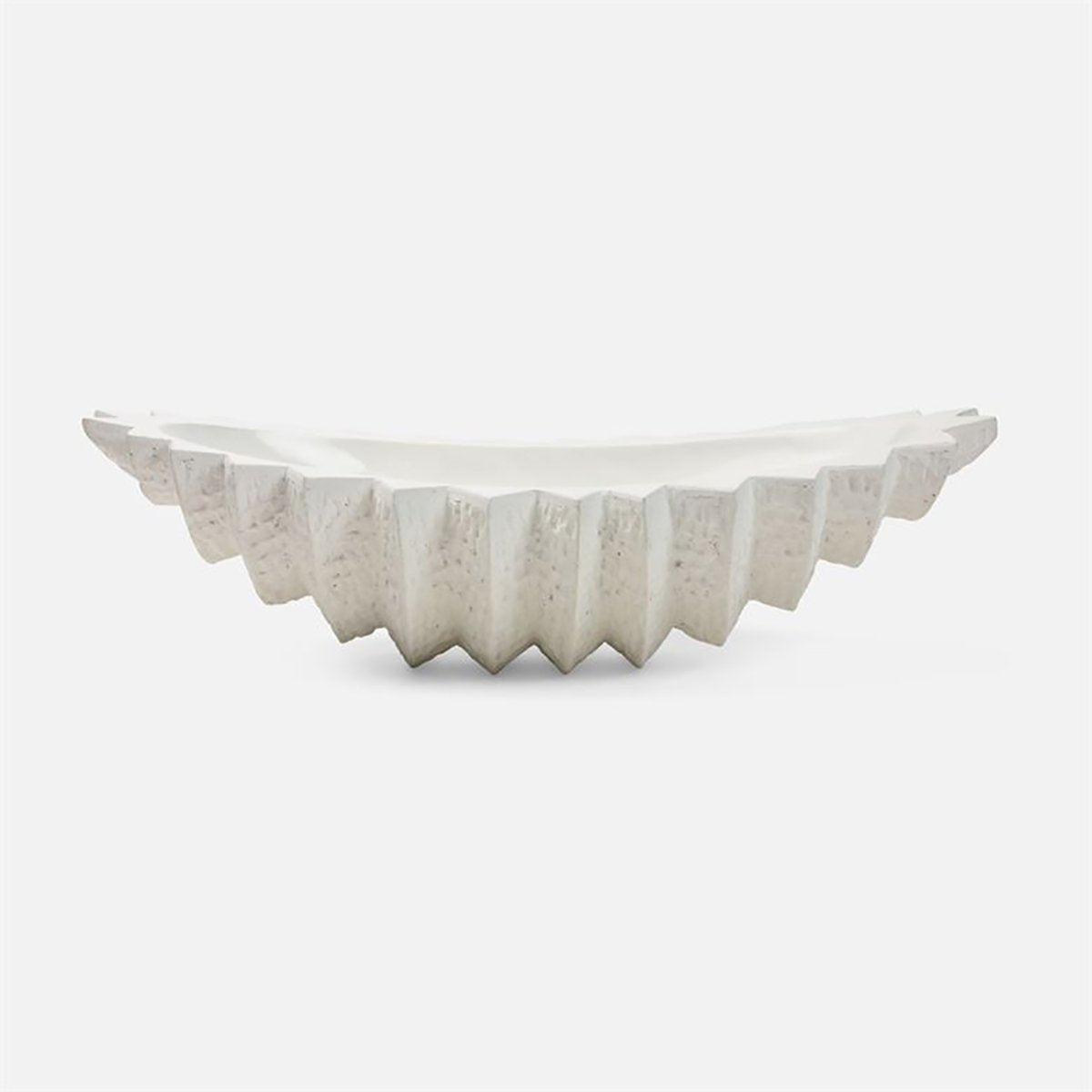  Made Goods Samara Ridged Cast Stone Resin Outdoor Bowl 