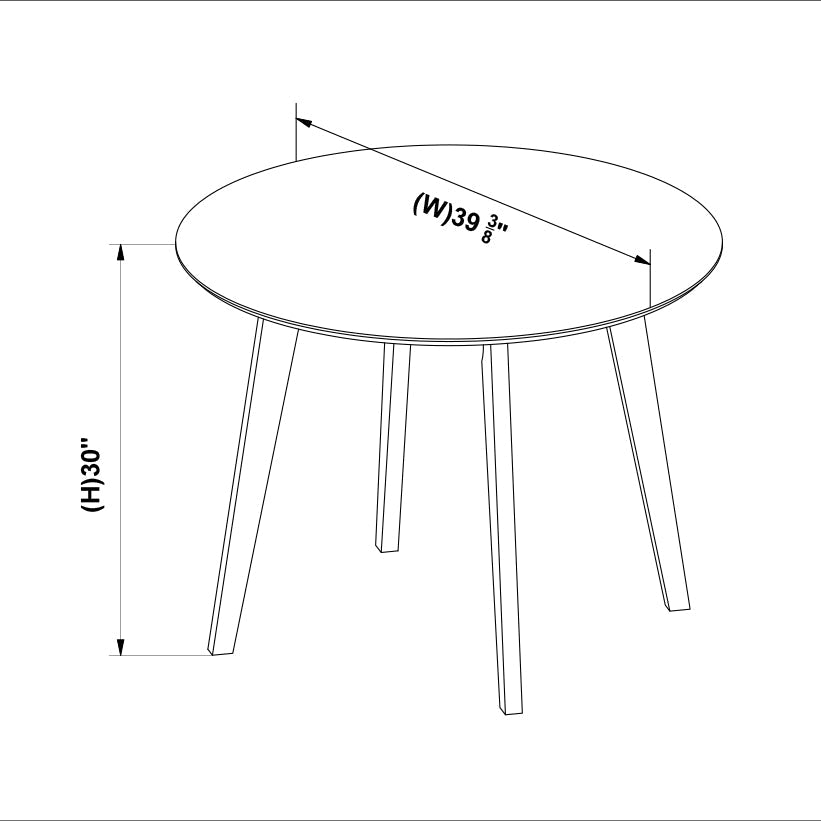 Aliana Dining set with 4 Virginia Green Chairs (White)