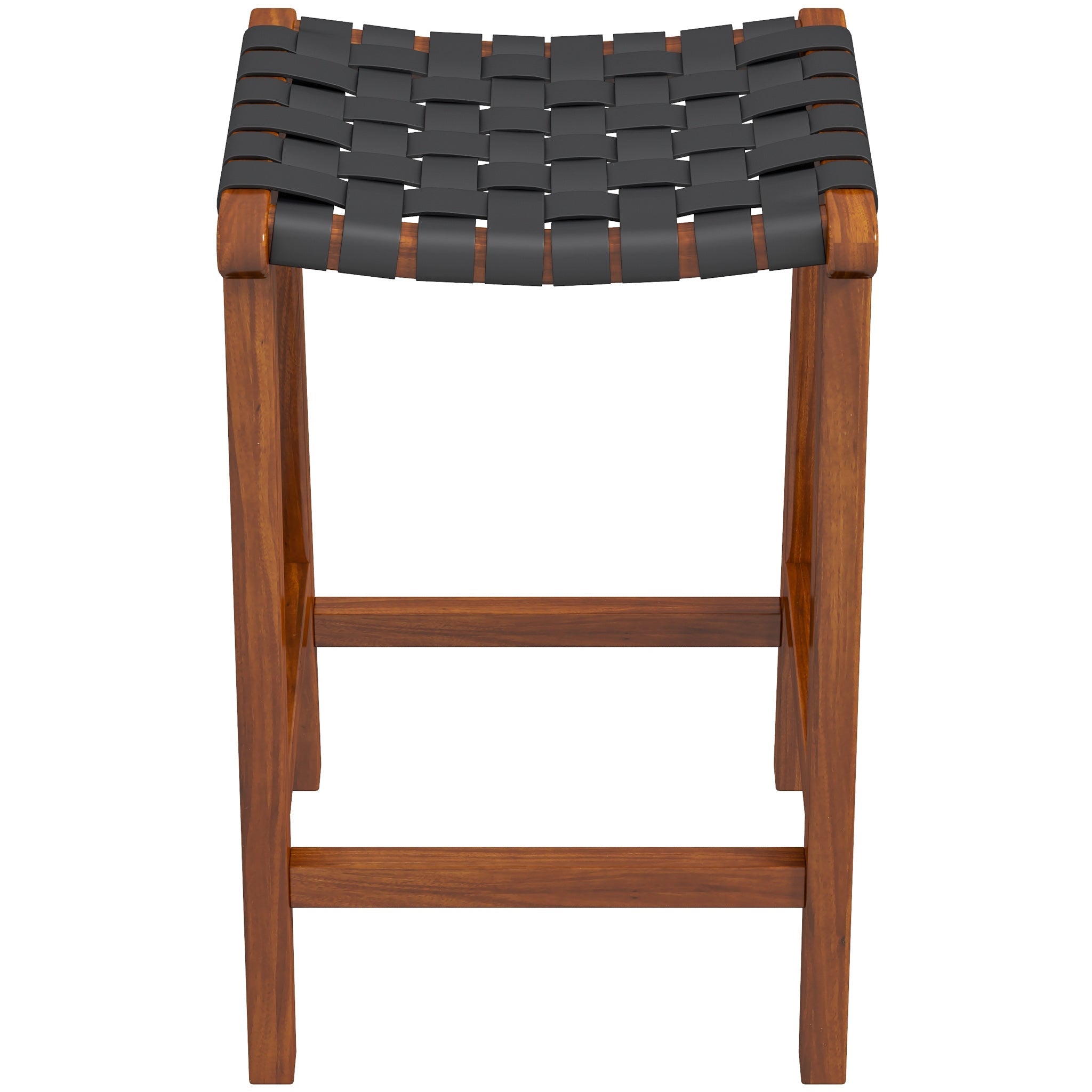 Andaman Counter Stool (Black Leather)