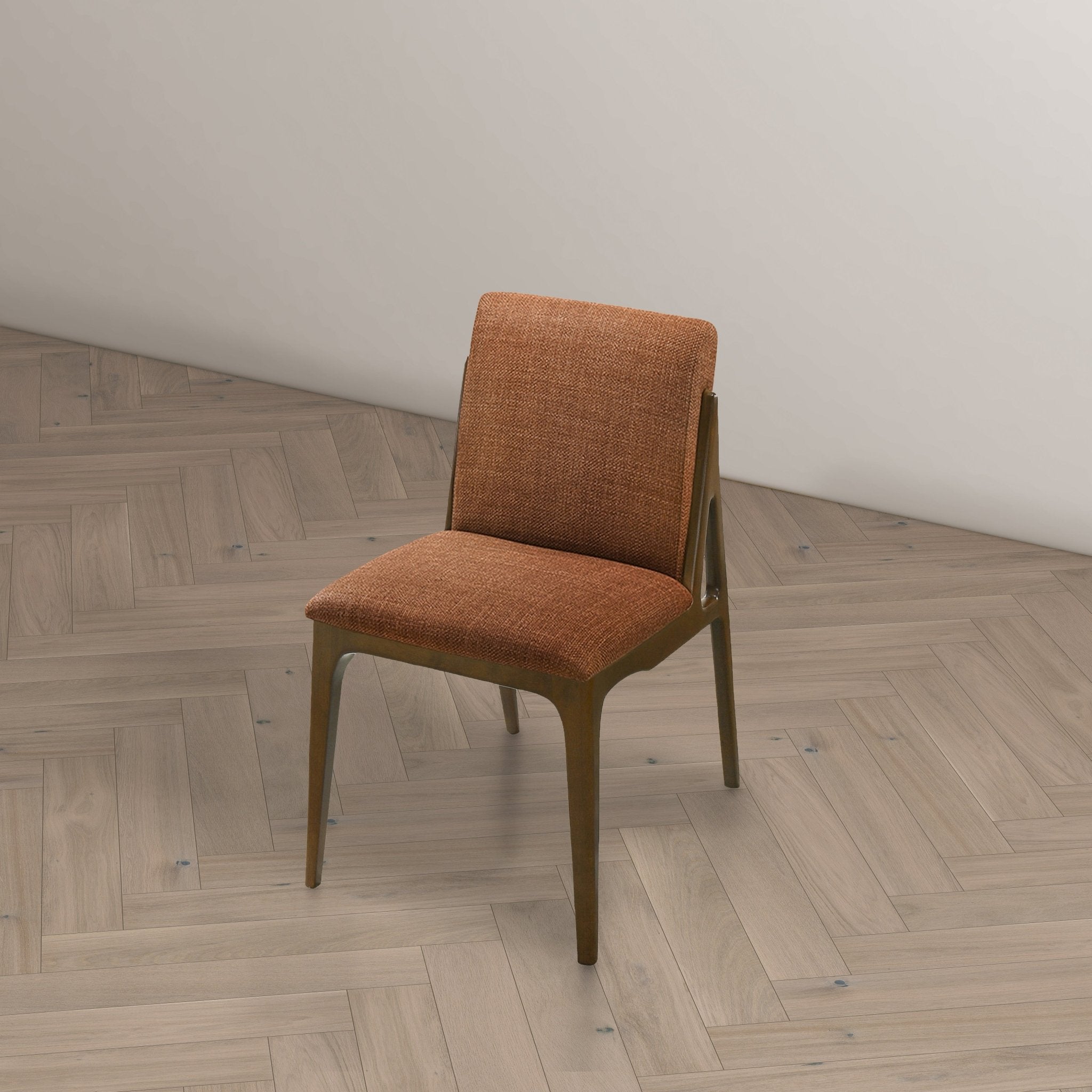 Griffin Orange Fabric Dining Chair