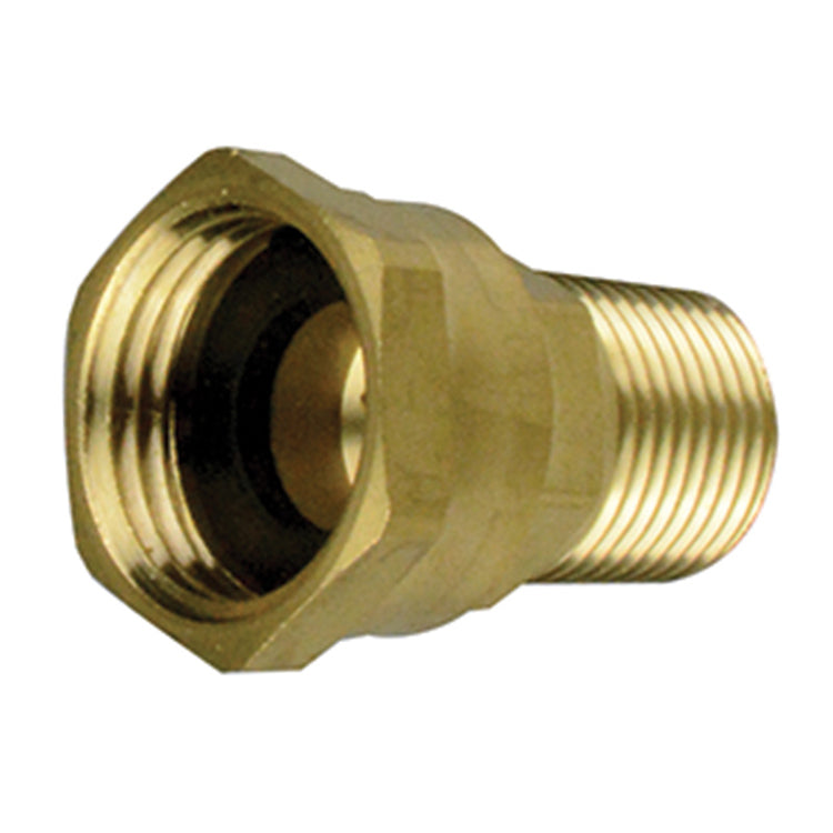 Brass Female Garden Hose Swivel to Male Pipe Coupler