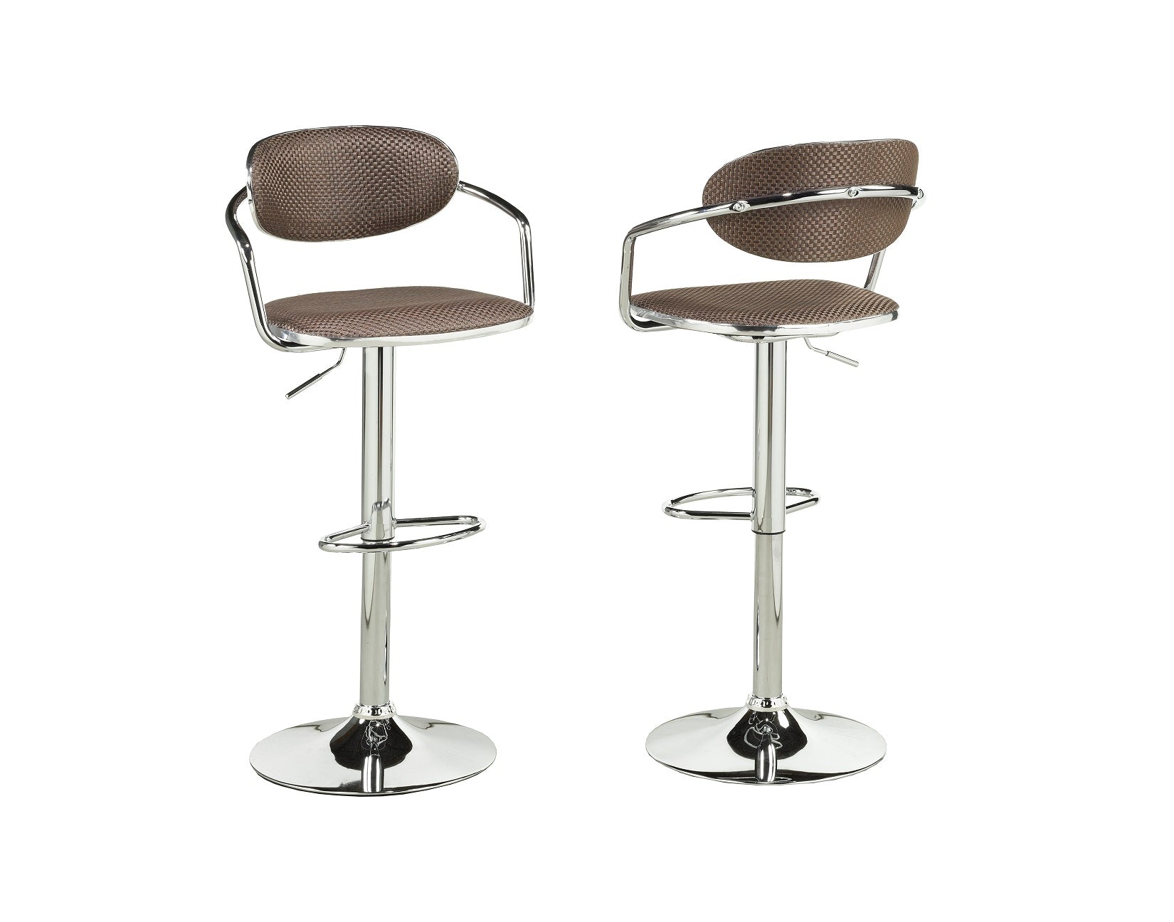 Adj. Bar Stools with Gas Lift & Swivel (Set of 2)