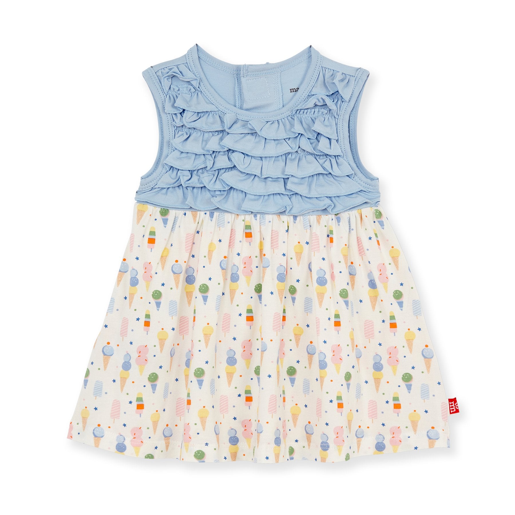 Dress Ruffle Top (Sleeveless) - Ice Ice Cream