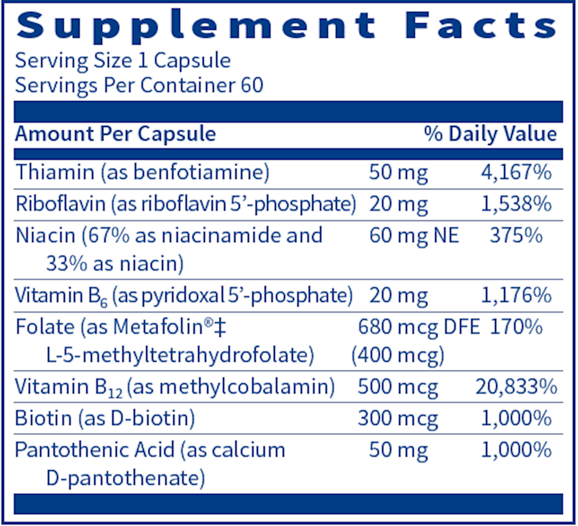 Active B Complex (60 Capsules)